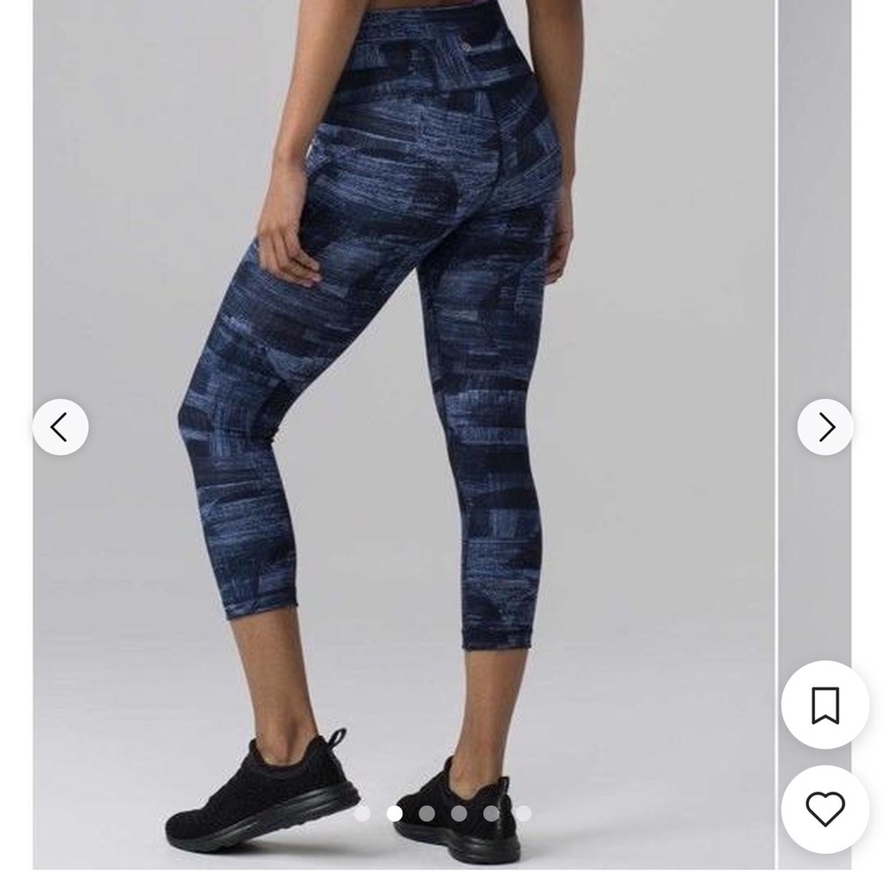 Lululemon Wunder Under Crop Hi-Rise 21" Midnight navy - 8